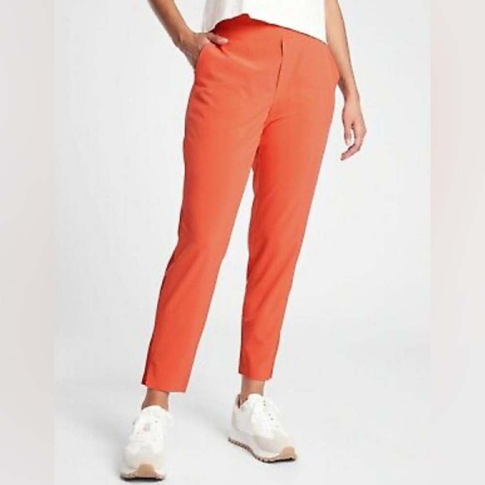 Athleta Orange Ankle Pants